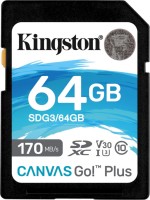 Купить карта памяти Kingston SDXC Canvas Go! Plus (64Gb) по цене от 318 грн.
